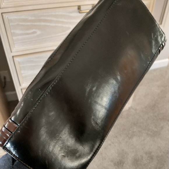 Gianni Bernini Two tone Black Brown Should… - Picture 2 of 3